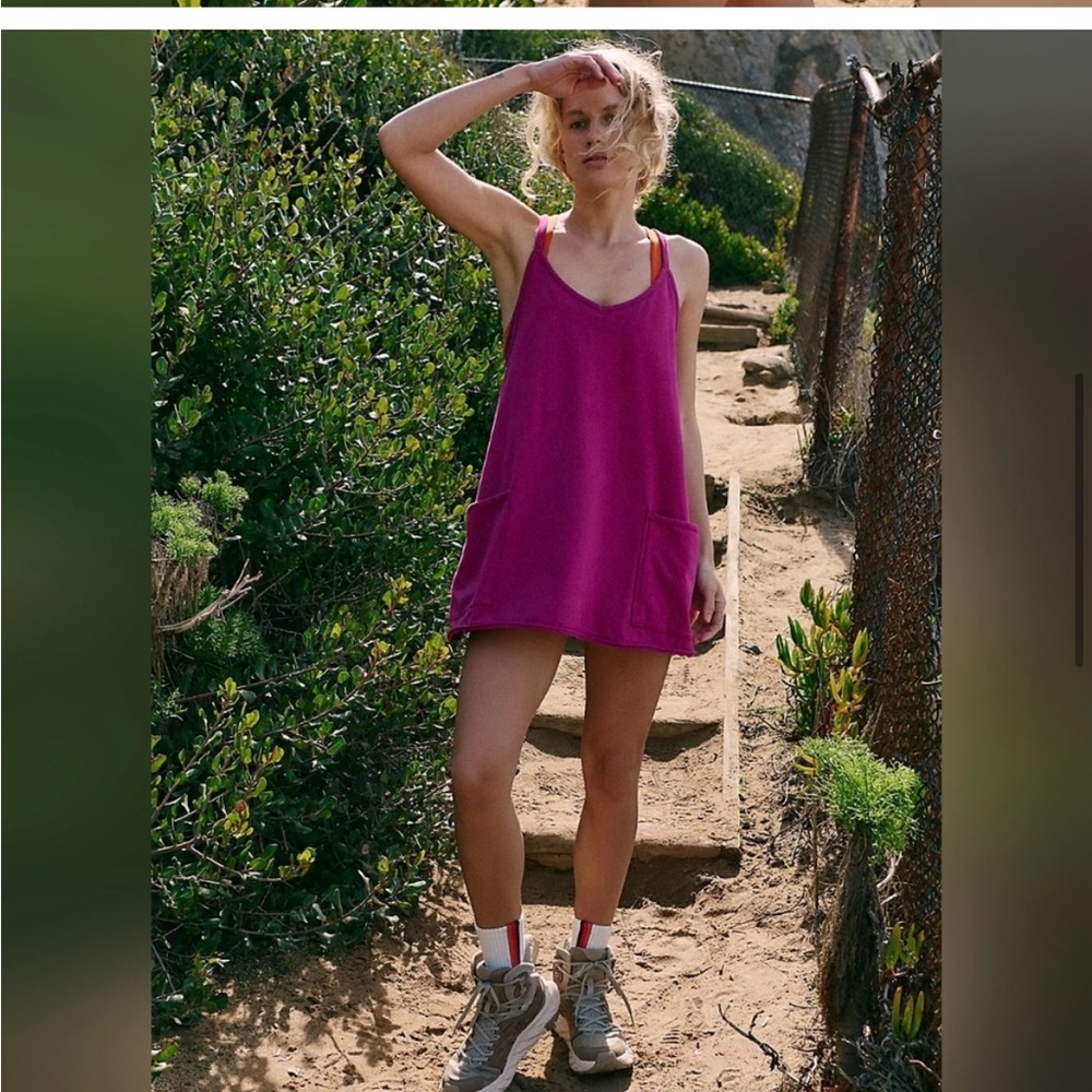 Women's Free People Hot Shot Pink Mini Dress